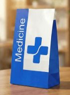 White pharmacy bag